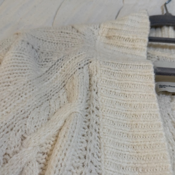 Abercrombie & Fitch Cream Open Front Cardigan - Picture 5 of 7